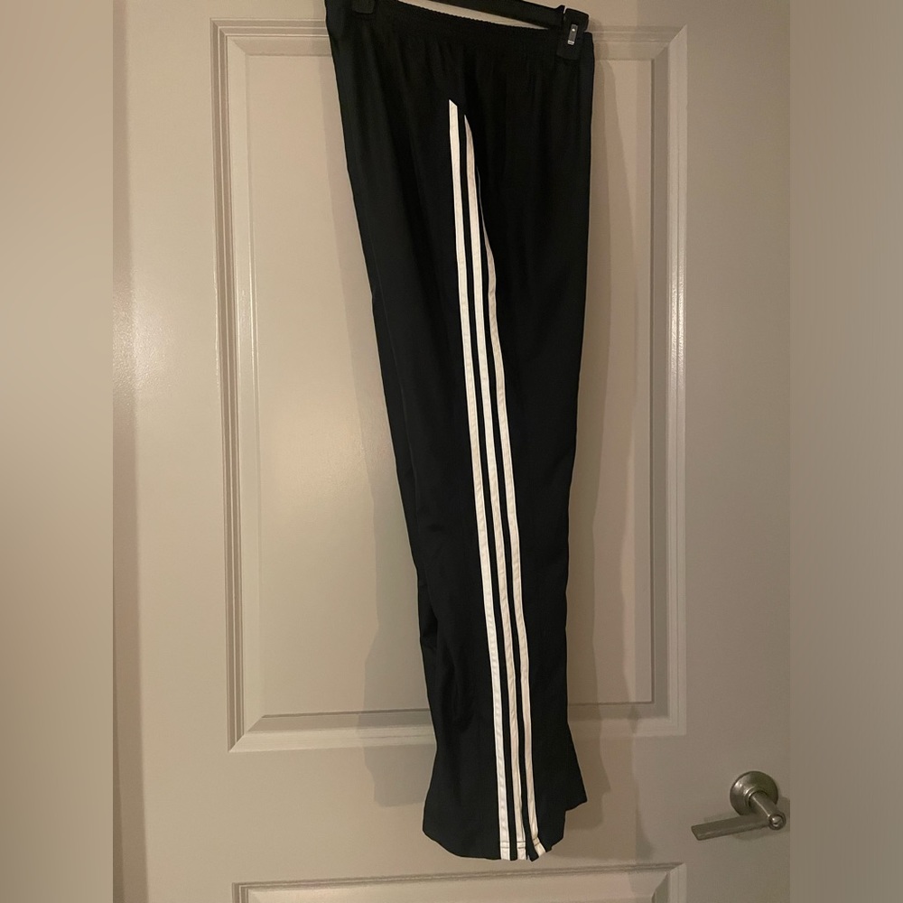 Adidas classic three stripe rip stop pants